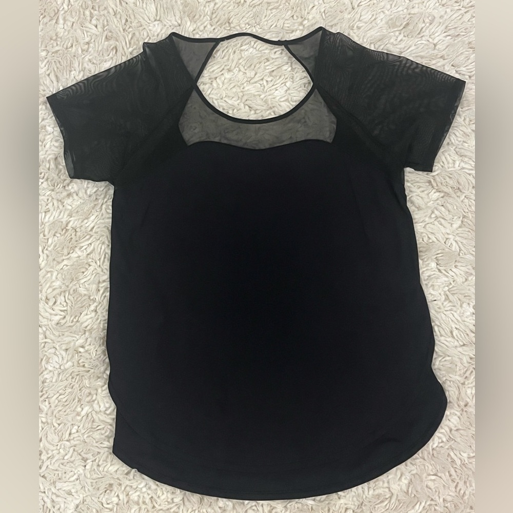Women’s black Lululemon athletic shirt
